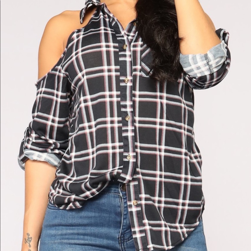 Plaid top